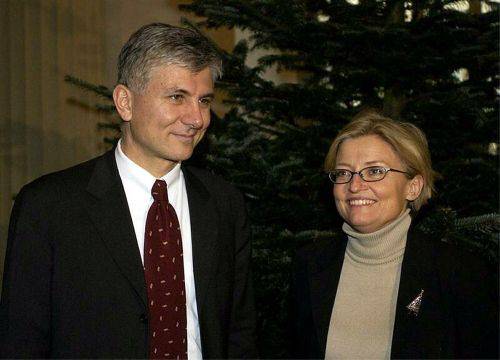 Anna Lindh tillsammans med Zoran Djindjic