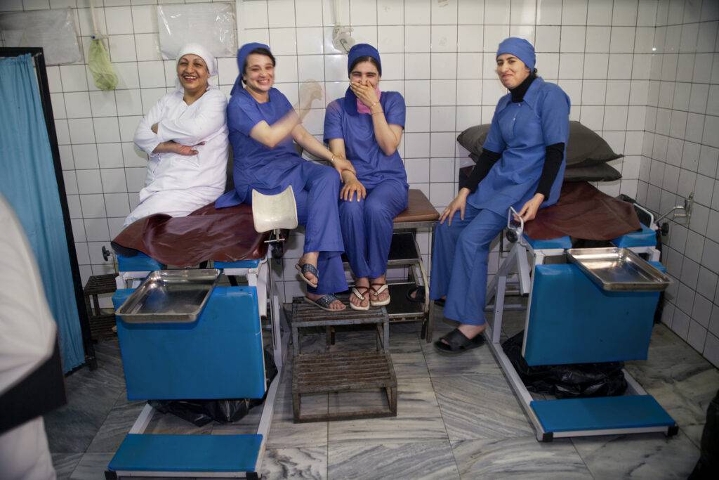 Barnmorskor på kvinnosjukhuset i Kabul.