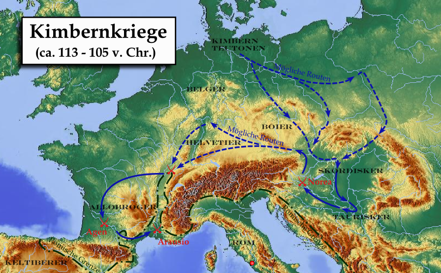 Europeisk karta från romartiden